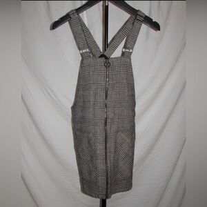 Forever 21 Houndstooth Pinafore Dress